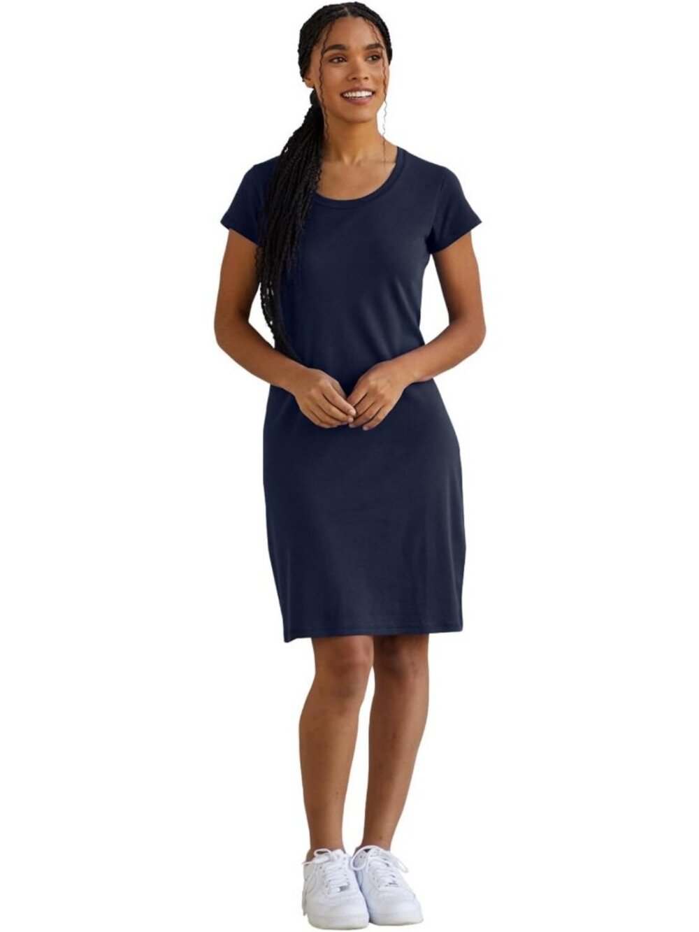 Organic Cotton Scoop Neck T-Shirt Dress for Women | Casual Summer Style